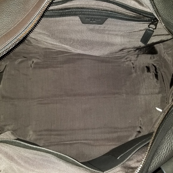 NWT Rag & Bone Aviator Weekender Bag Black Leather - Picture 8 of 8